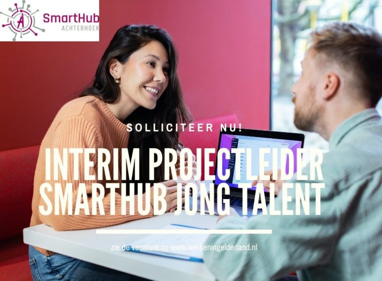 Vacature: Interim-projectleider SmartHub Young Talent (24u p/w)