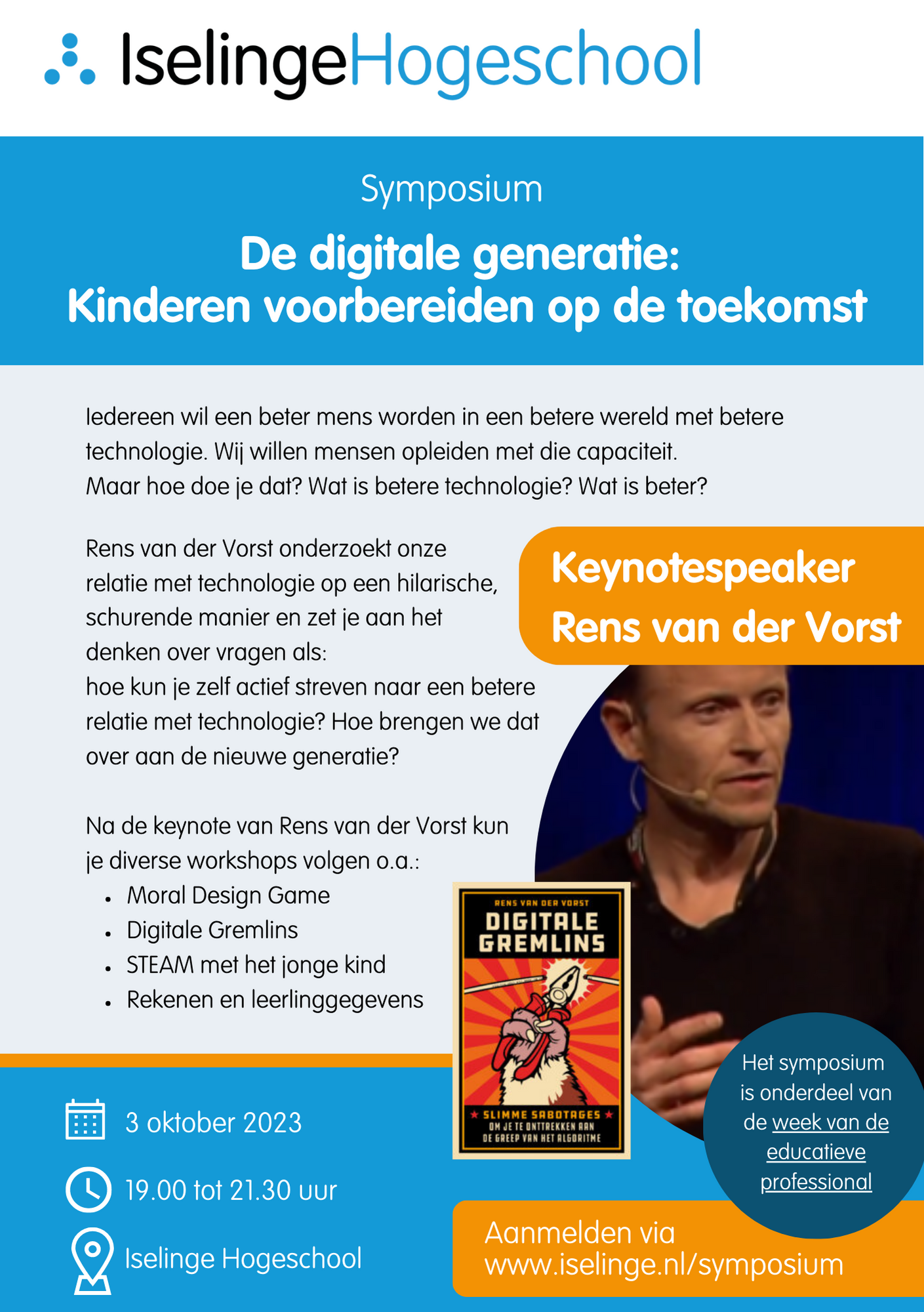 Symposium ‘de digitale generatie: kinderen voorbereiden op de toekomst’