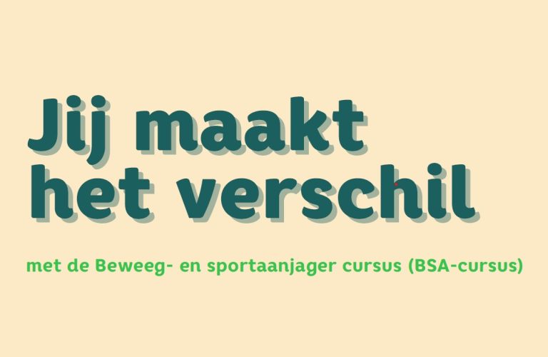 Word een beweeg- en sport-aanjager met de BSA-cursus