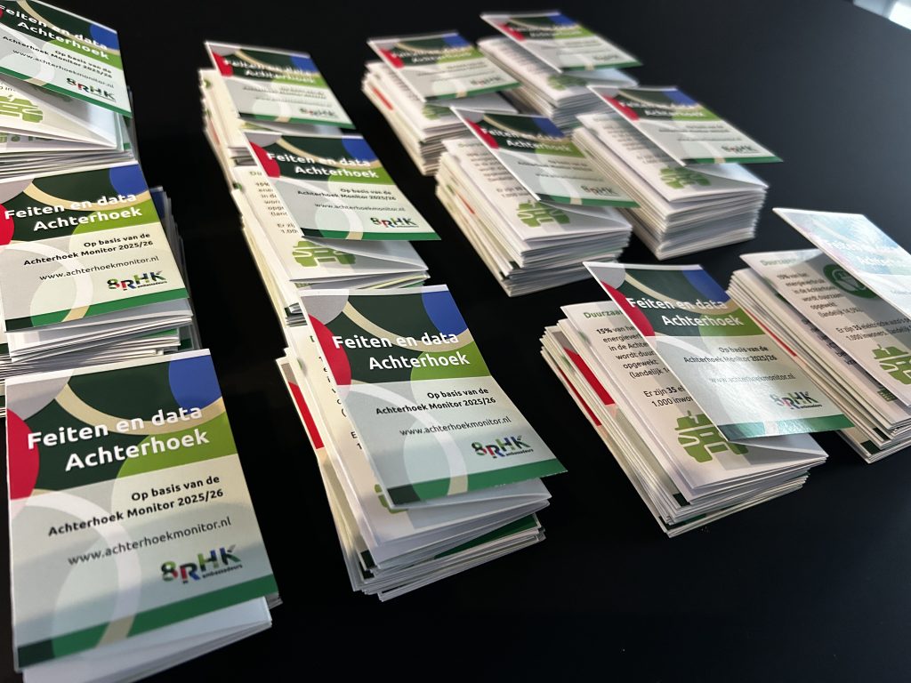 afbeelding van boekjes van de Achterhoek Monitor spiekbriefjes